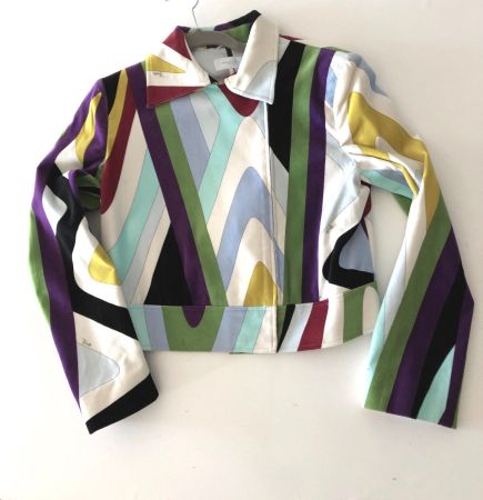 Pucci Luxus Jacke Samt Gr. 38/40