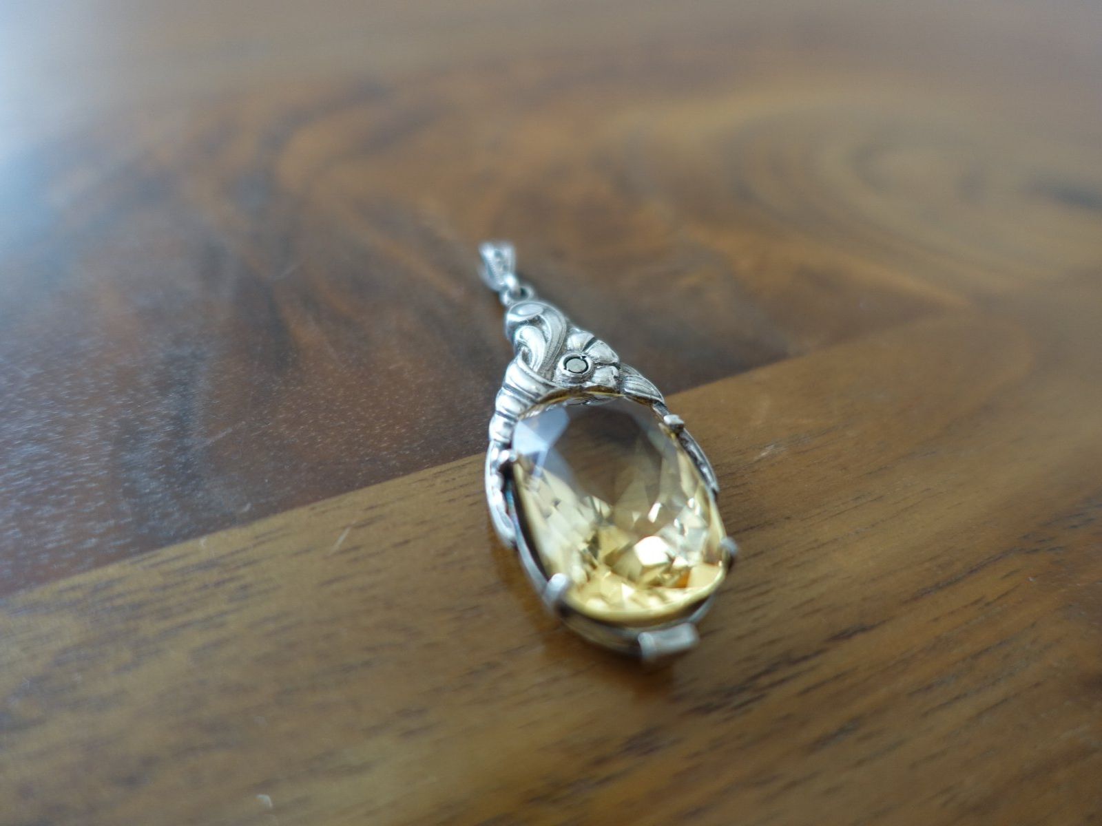 Ciondoli: Antiker Anhänger Silber mit grossem Stein – Usato da Oberrohrdorf venduto da BrightCrystal 2