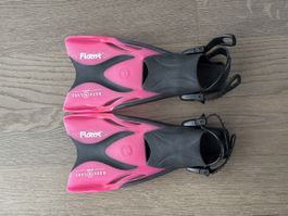 Taucherflossen Aqua Lung Sport Flame rosa schwarz gebraucht