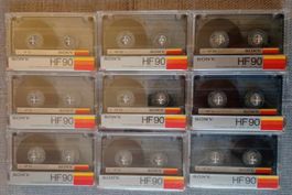 Sony HF 90 / 9 x cassettes MC - 1985
