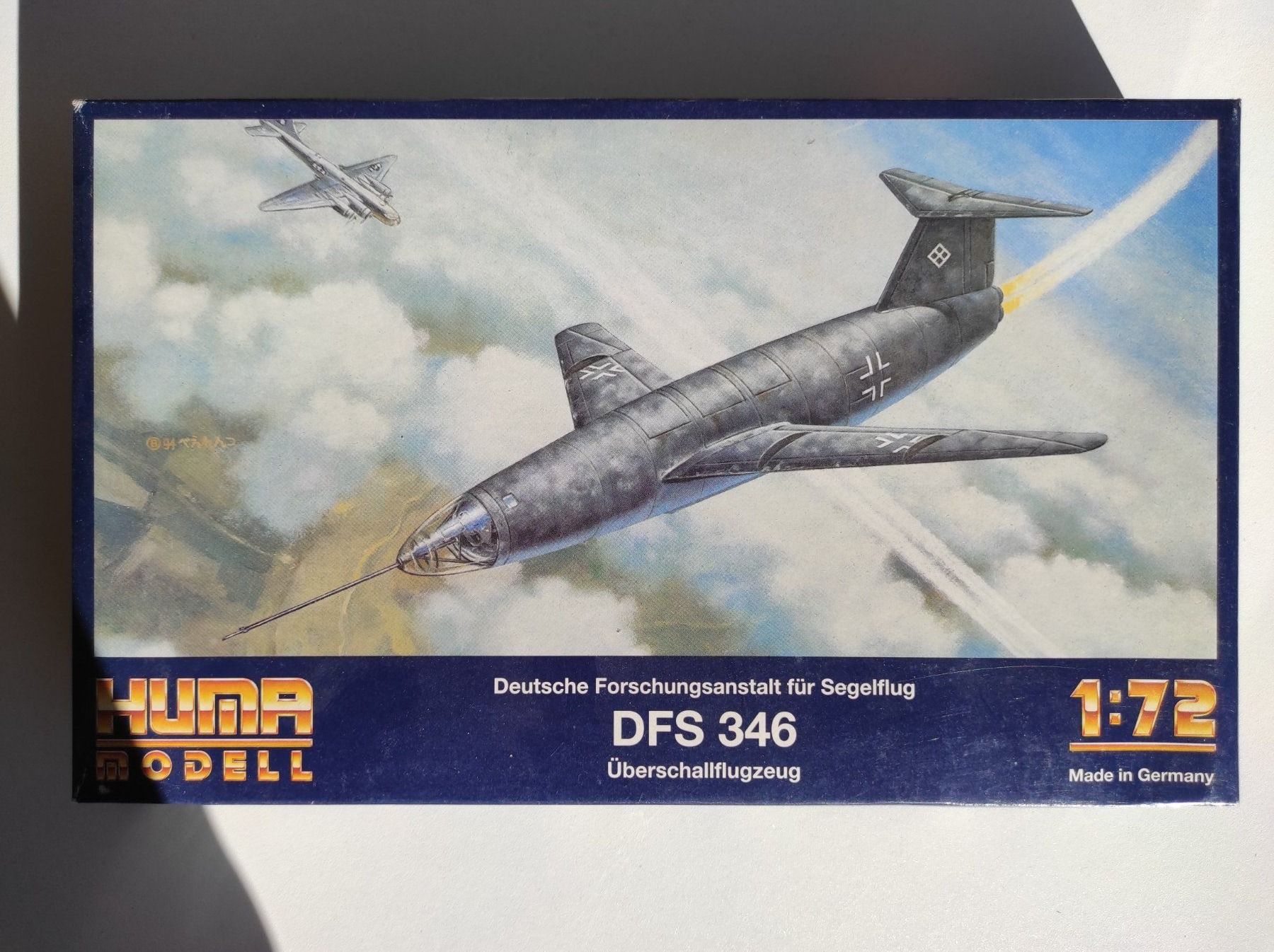 Modellbausätze & Standmodelle: DFS 346 der deutschen Luftwaffe, Bausatz von Huma 1/72 – Neu und originalverpackt aus La Chaux-de-Fonds von Bausaetze