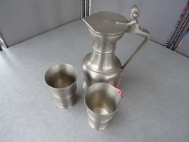 Waadtländer Kanne mit Becher 95% Fein Zinn von Sigg