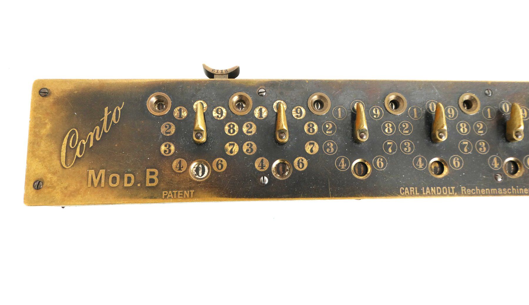 Taschenrechner: Conto Mod. B Addiermaschine 1912-1914 – Gebraucht aus Alosen von beatfr01