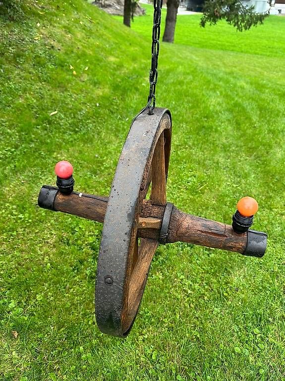 Lampade: Vintage Wagenrade Lampe 2Stk. – Usato da Inwil venduto da GaChMi 3