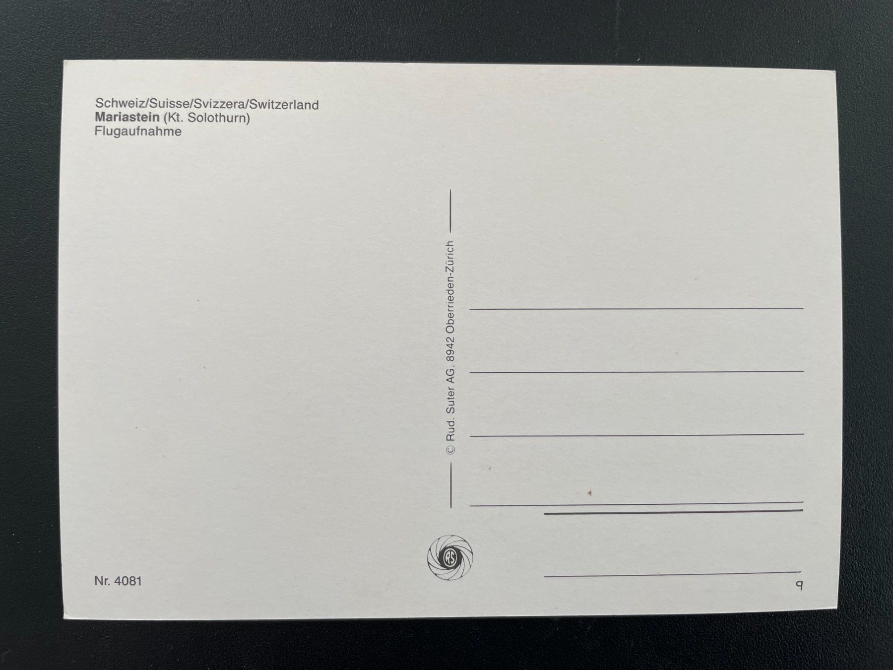 Cartoline postali: AK SO Mariastein, Flugaufnahme – Usato da Thal venduto da Danny82 1