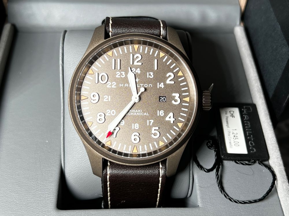 Hamilton khaki outlet field 50mm