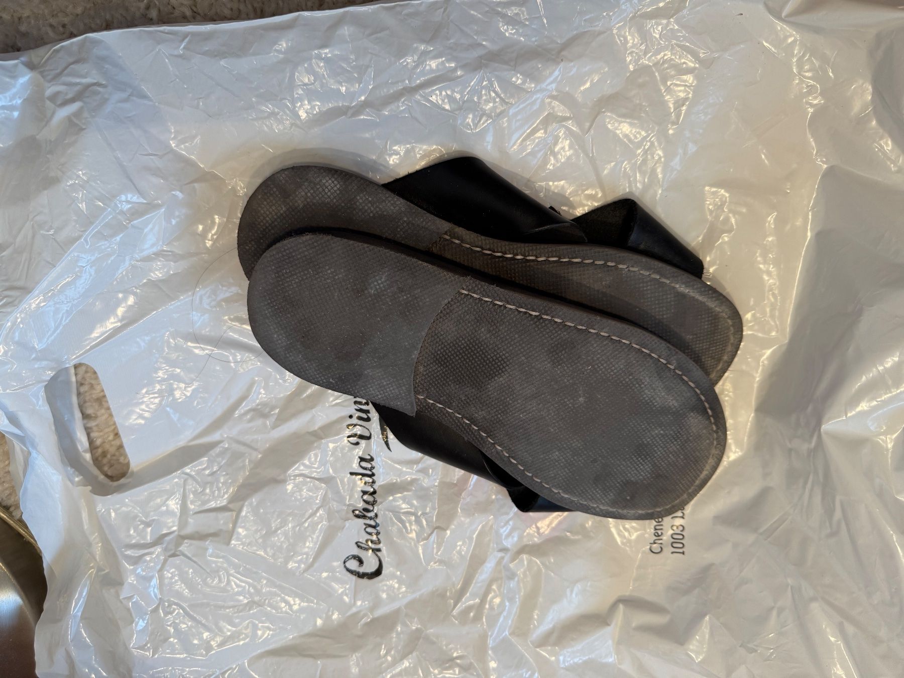 Scarpe da uomo: Crossed leather sandals – Usato da Fribourg venduto da mariedw 2