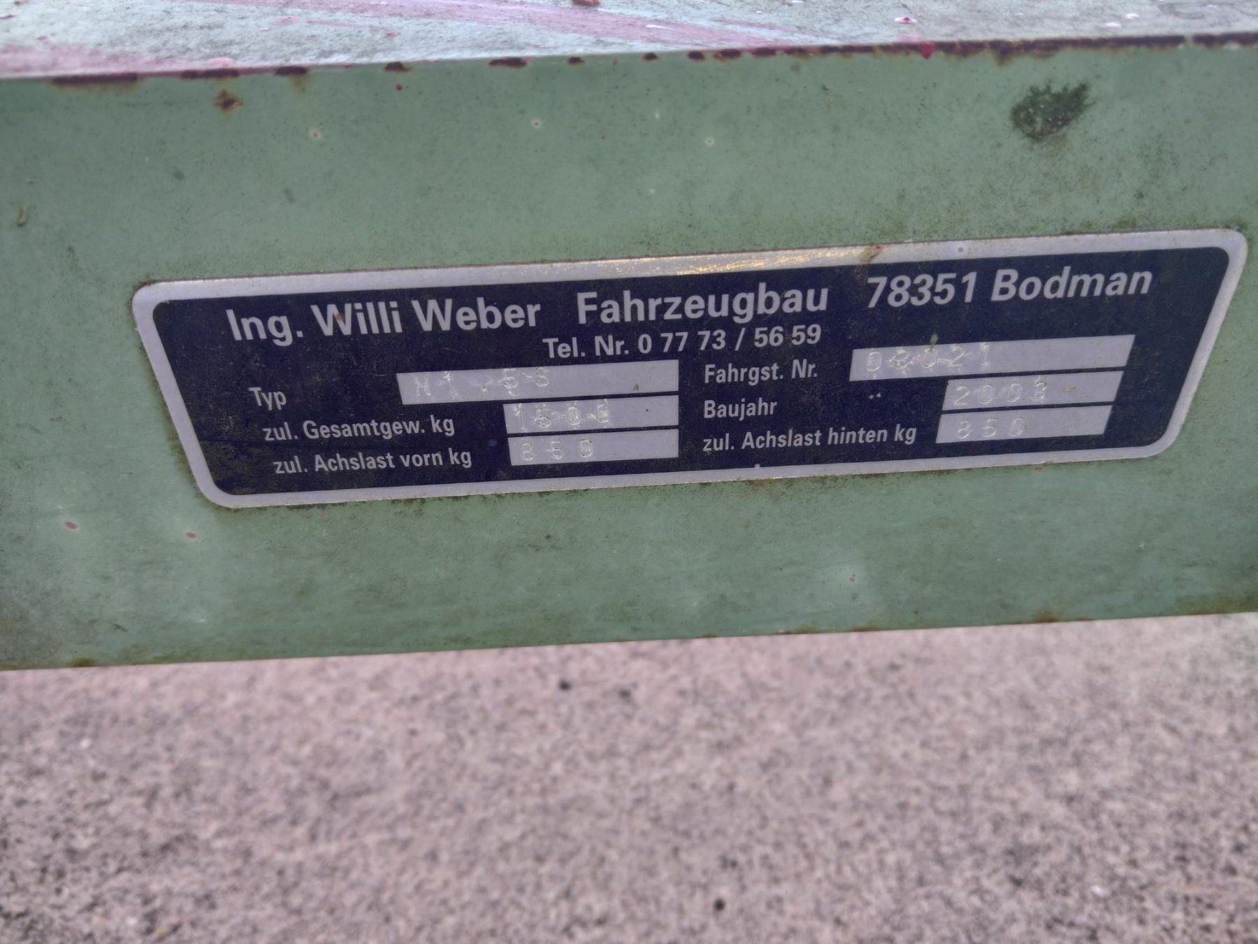 Rimorchi: Weber Trailler – Usato da Horgen venduto da VIVARTE_HRS09 4