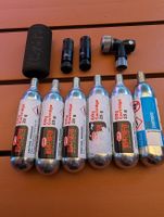 Fahrrad Co2 Kartuschen 25g - 6Stk + 3 Ventile *neu*