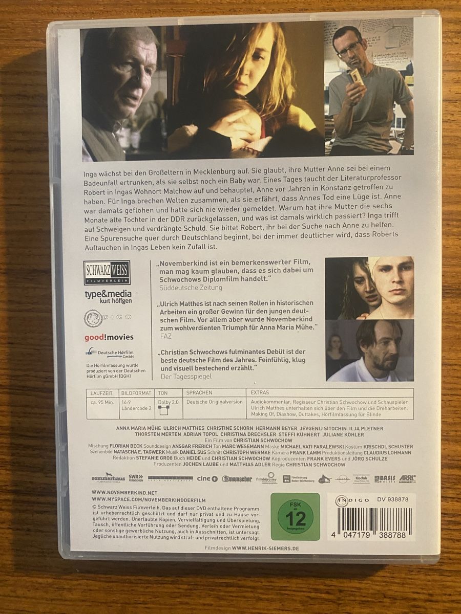 Tutti i DVDs: DVD Novemberkind  – Usato da Rüschlikon venduto da Granulat204 1