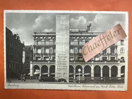 Alte Ansichtskarte 1944 Hamburg Adolf Hitler Platz Feldpost