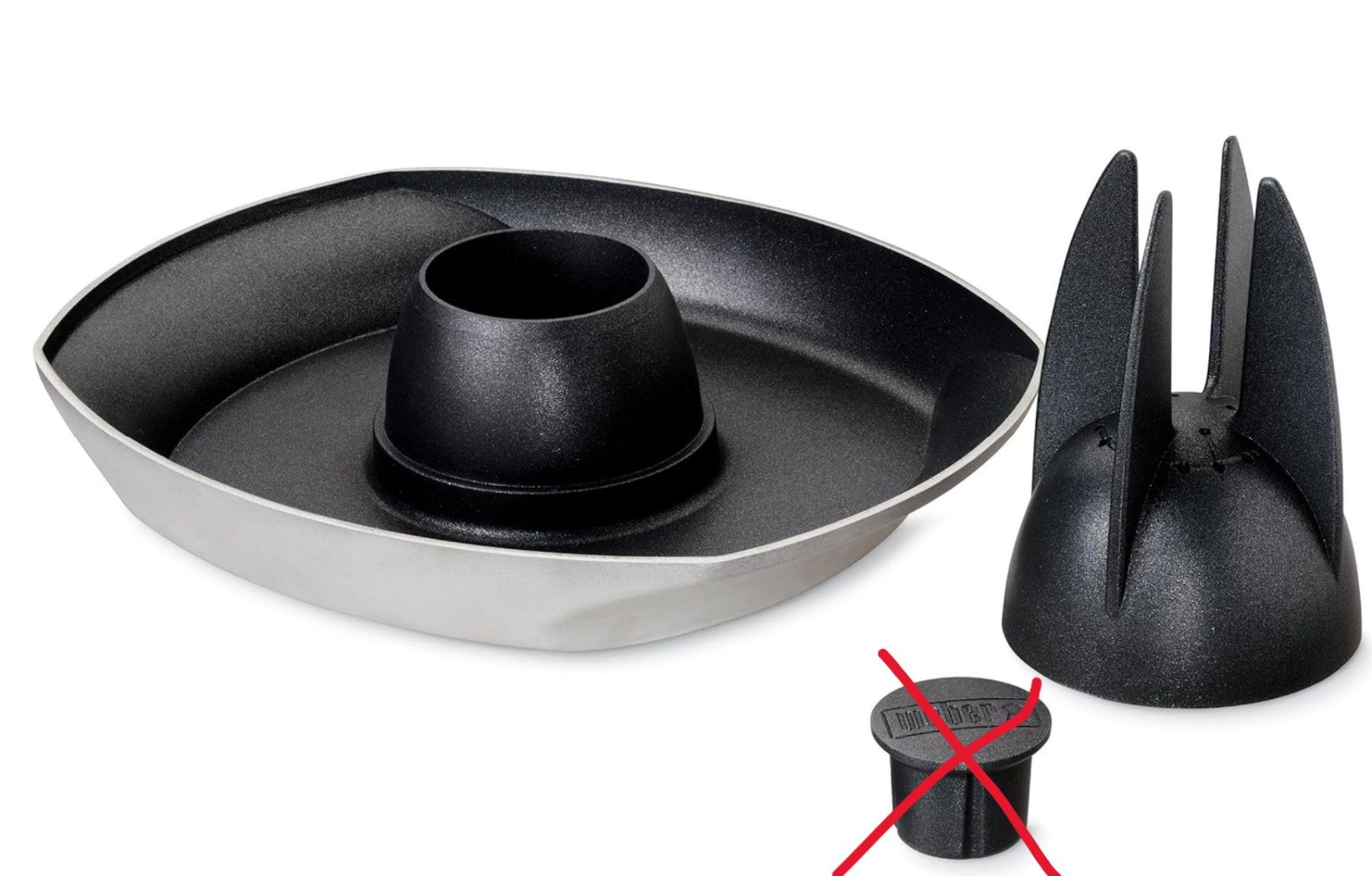 Set di posate: Weber Deluxe-Geflügelhalter – Usato da Reinach BL venduto da angus74 4