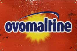 Ovomaltine Blechschild Schild Crunchy Break Frühstück Bünzli