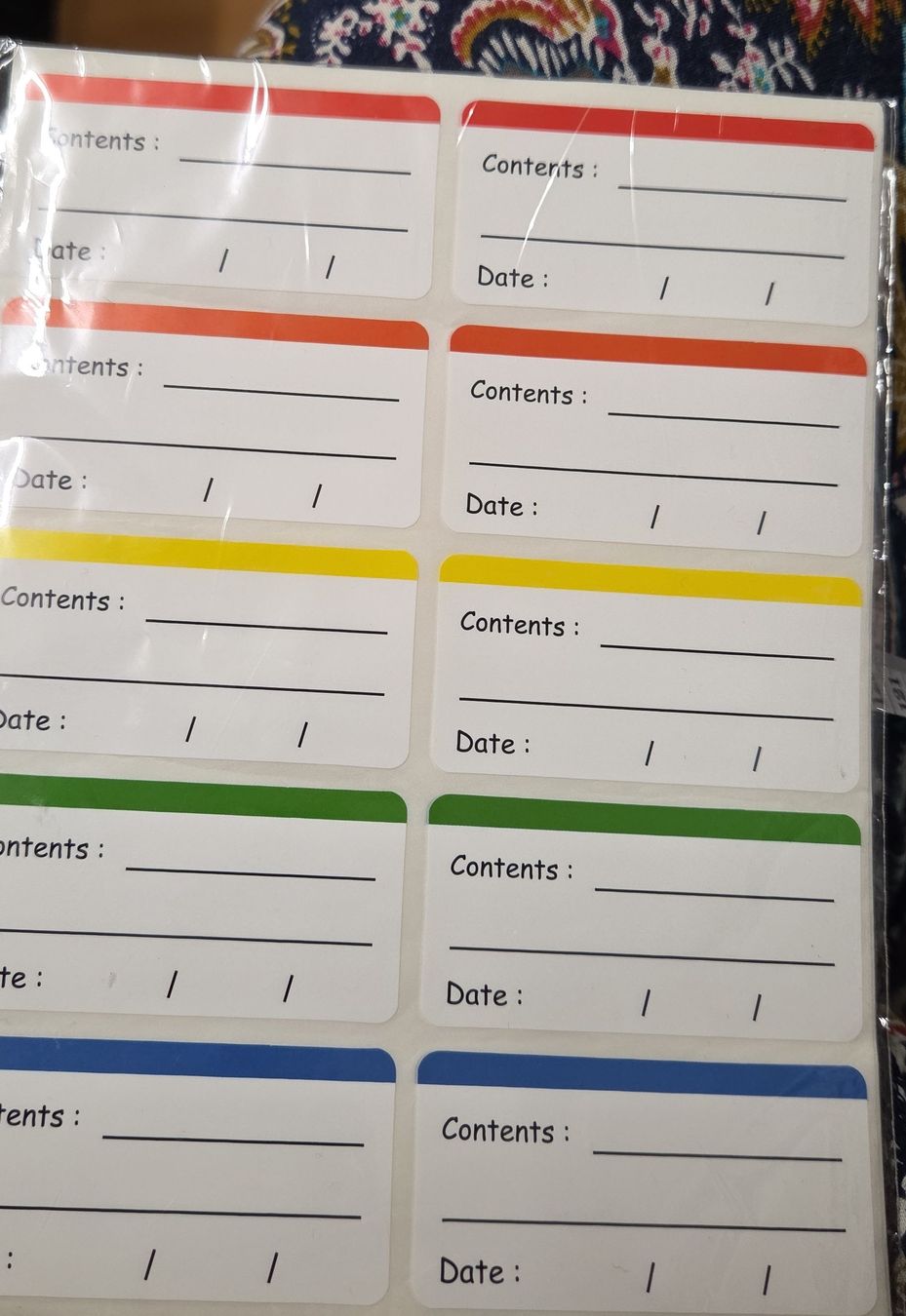 Etiketten für Behälter usw.- 100 Stickers 6x3cm (Neu und ...