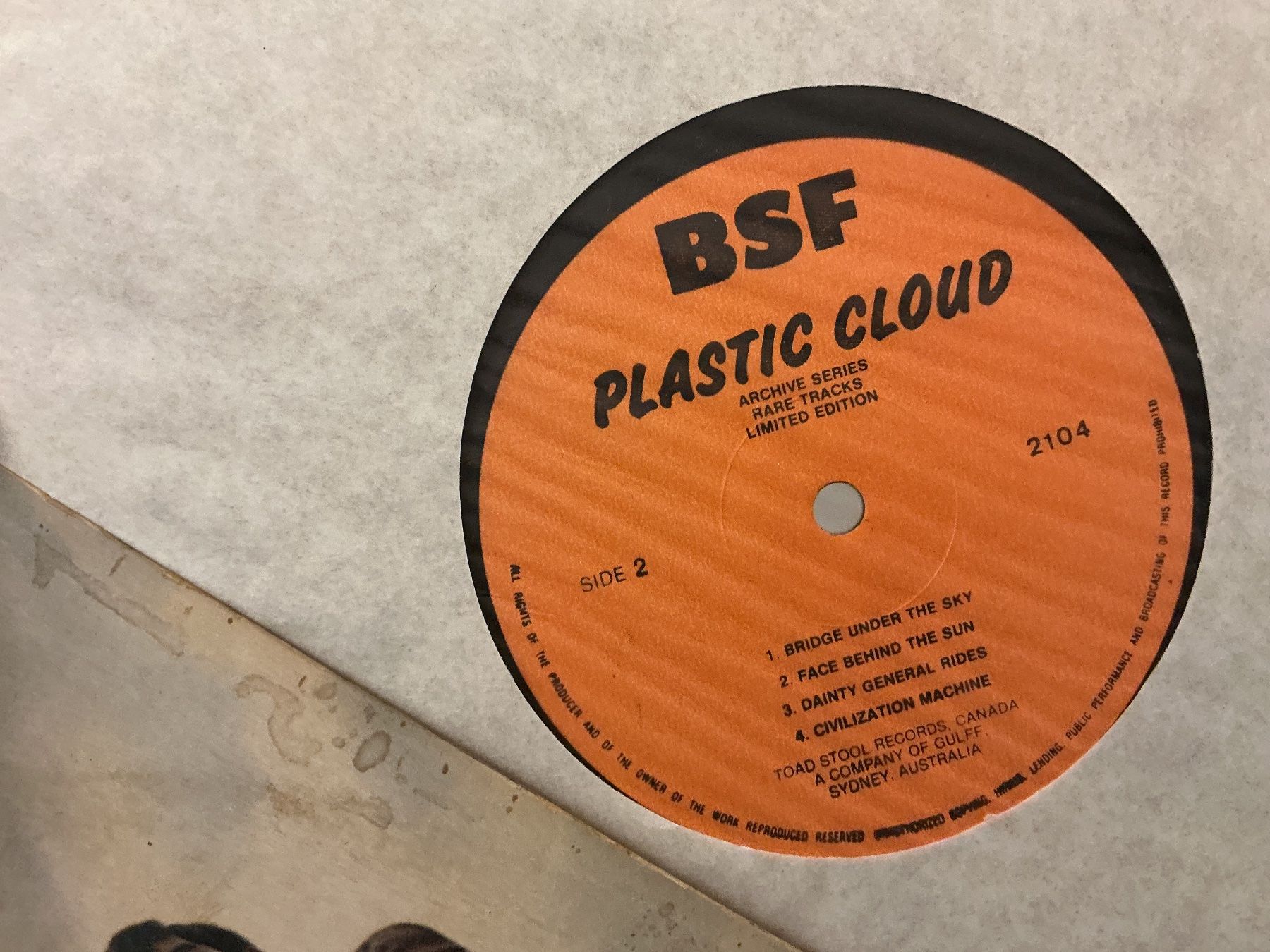 Schallplatten: Plastic Cloud LP – Gebraucht aus Winterthur von Tumko-Vinyl 1
