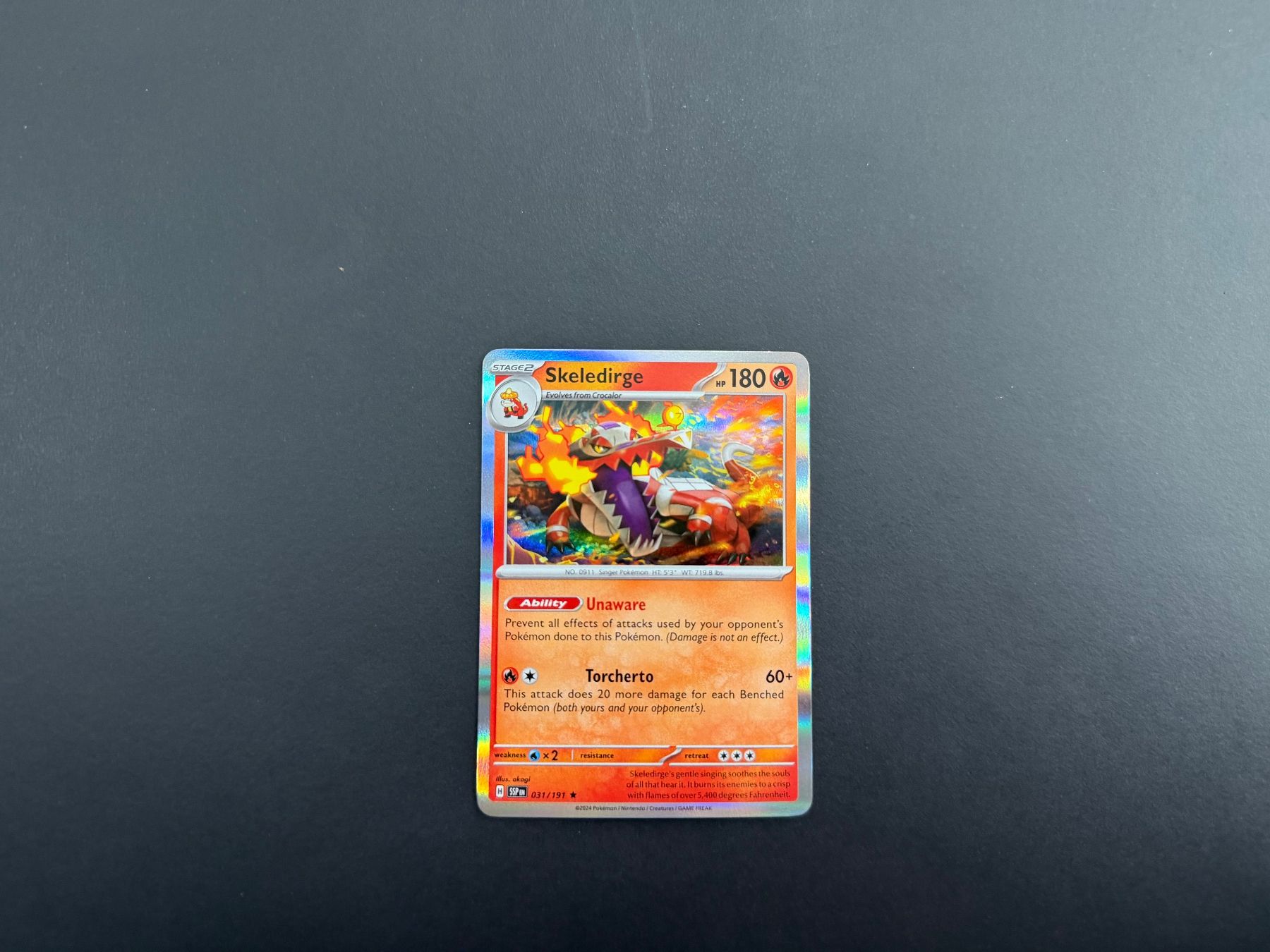 Pokémon Cartes à collectionner: Skeledirge 031/191 – D'occasion à Zürich par mountainwizard00