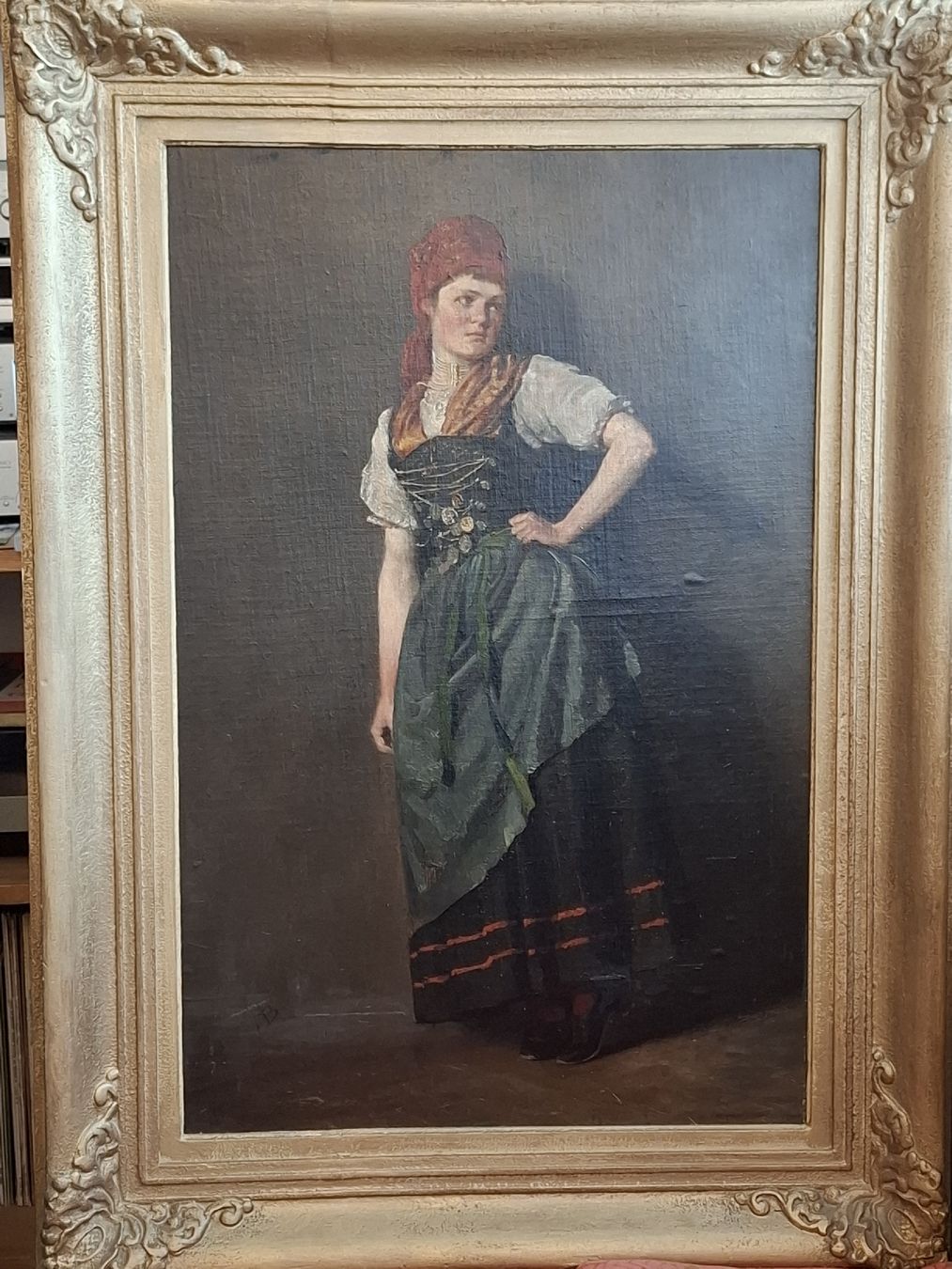 Gemälde: Frank Buchser? Grosses Gemälde um 1880 signiert F.B. – Gebraucht aus Zürich von Rousseau11 2