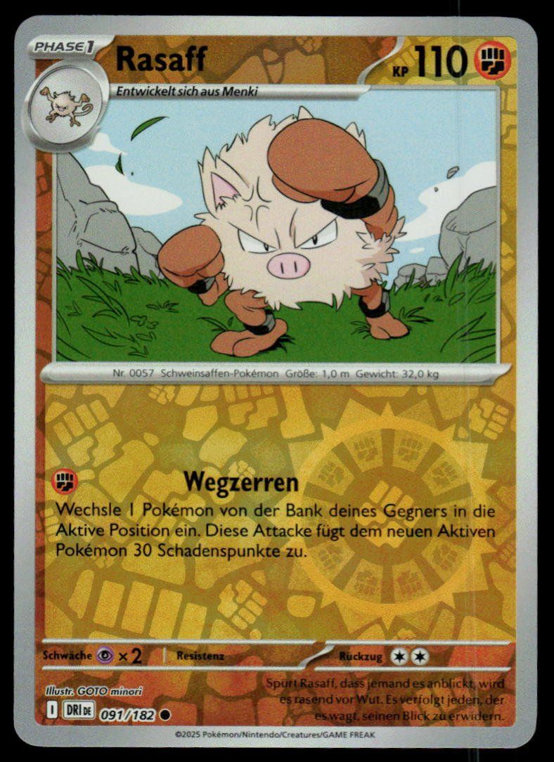 Pokémon Carte collezionabili: Pokemon Rasaff 091/182 – Usato da Herisau venduto da Pokemon2025