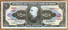 5 Cruzeiros Brasilien 1959!!!