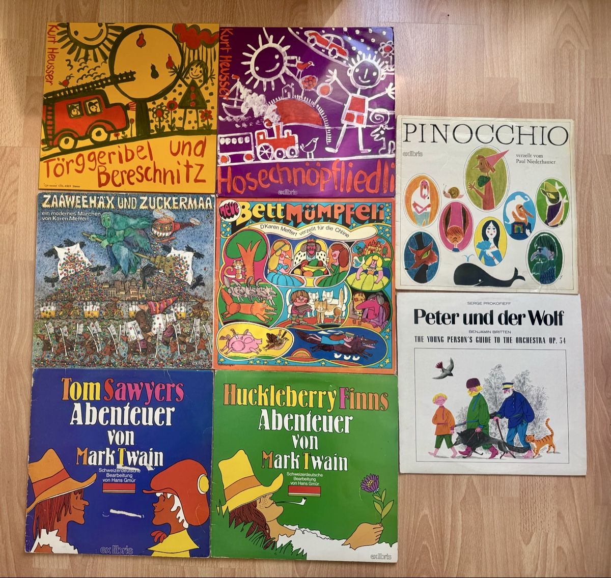 Schallplatten: ExLibris Kinder Schallplatten Sammlung, 8 Stück – Gebraucht aus Ebikon von Pumuckl89