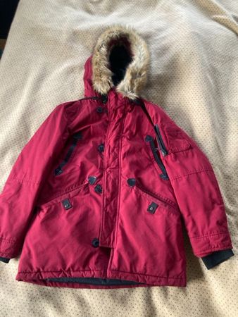MO Streetwear Winterjacke Herren M – rot mit Kapuze