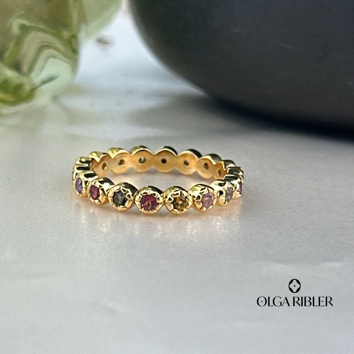 Olga Ribler Anelli: Multiturmalin Memory Ring – Sterling Silber Grösse 54 – Nuovo (secondo la descrizione) da Luzern venduto da Schmuckoutlet 2