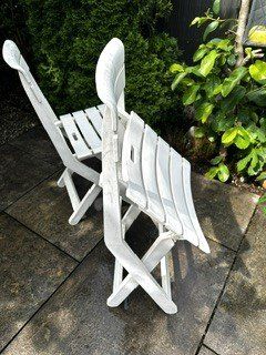 Chaises: +   wEiSSE KLaPPsTühLe  + – D'occasion à Winkel par zeho 4