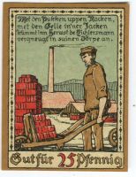 Notgeld "25 Pfennig. Lage (Lippe) 1921".