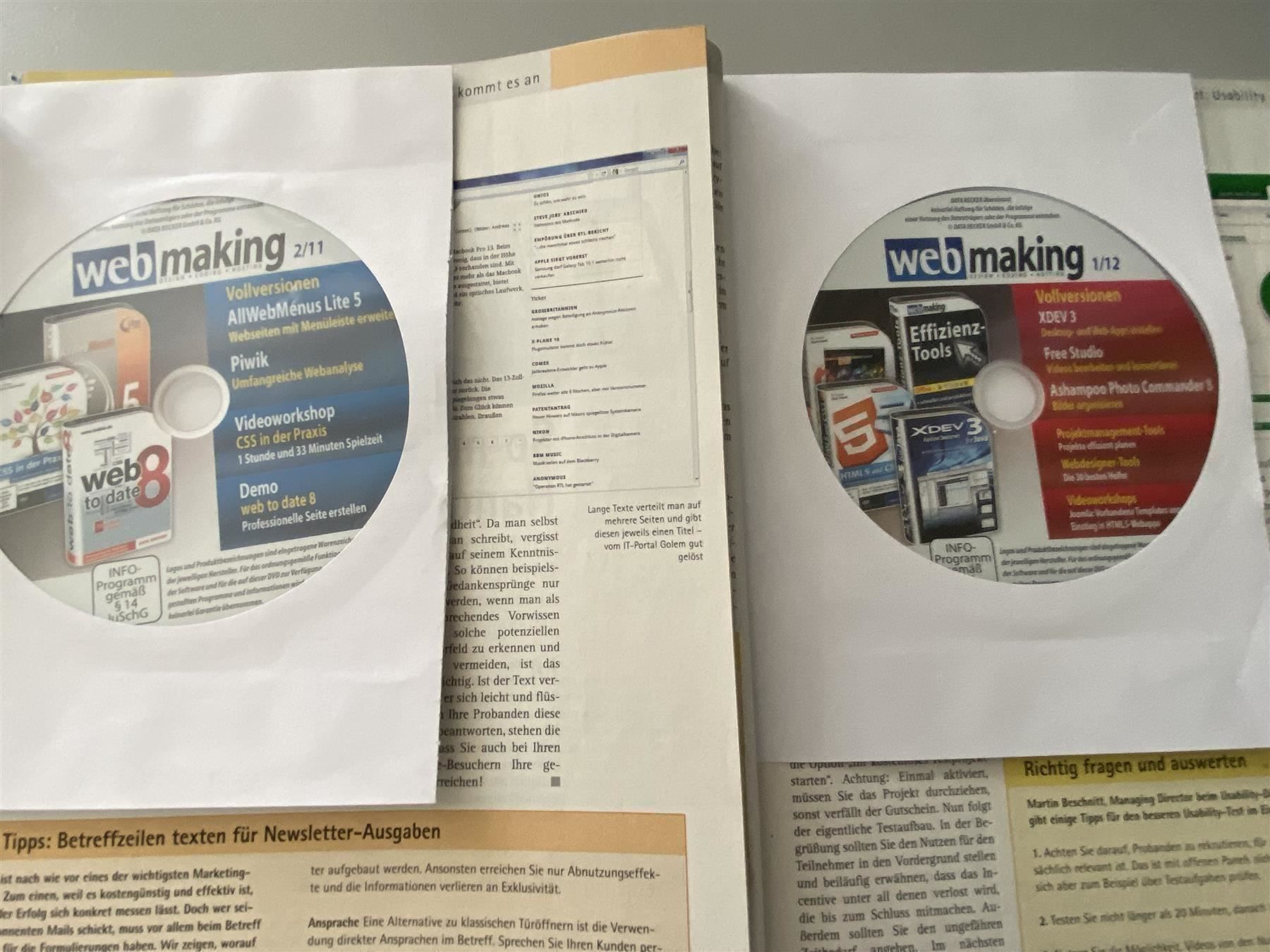 Riviste & Magazine: 8x webmaking Fachmagazine – Usato da Langwiesen venduto da Restposten-24 3