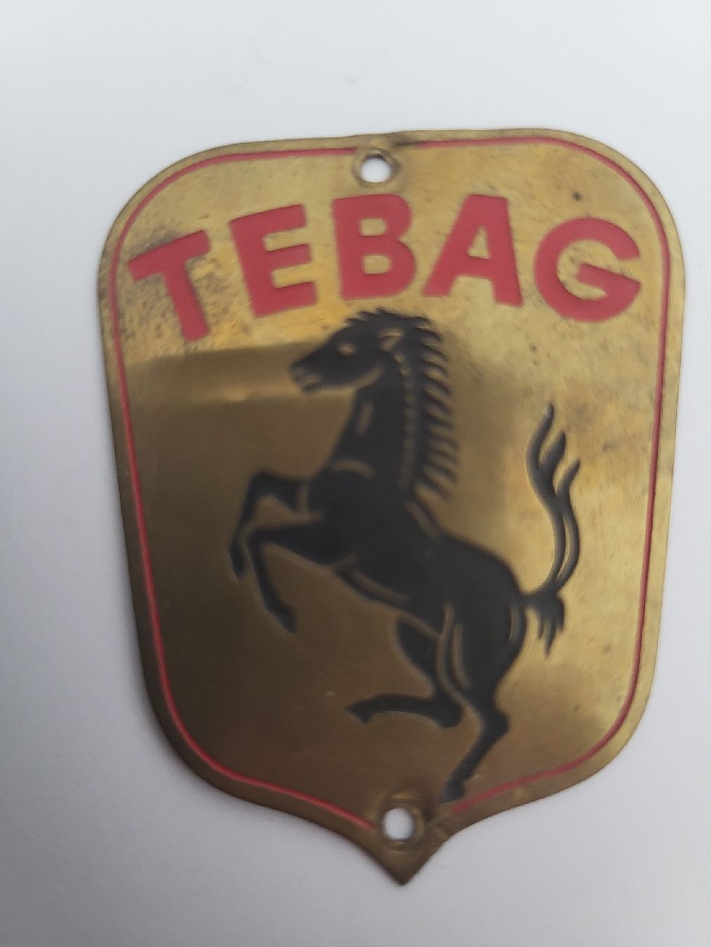 Tebag Schild, Original /Töffli Emblem, Rarität, schöner Zust (Gebraucht ...
