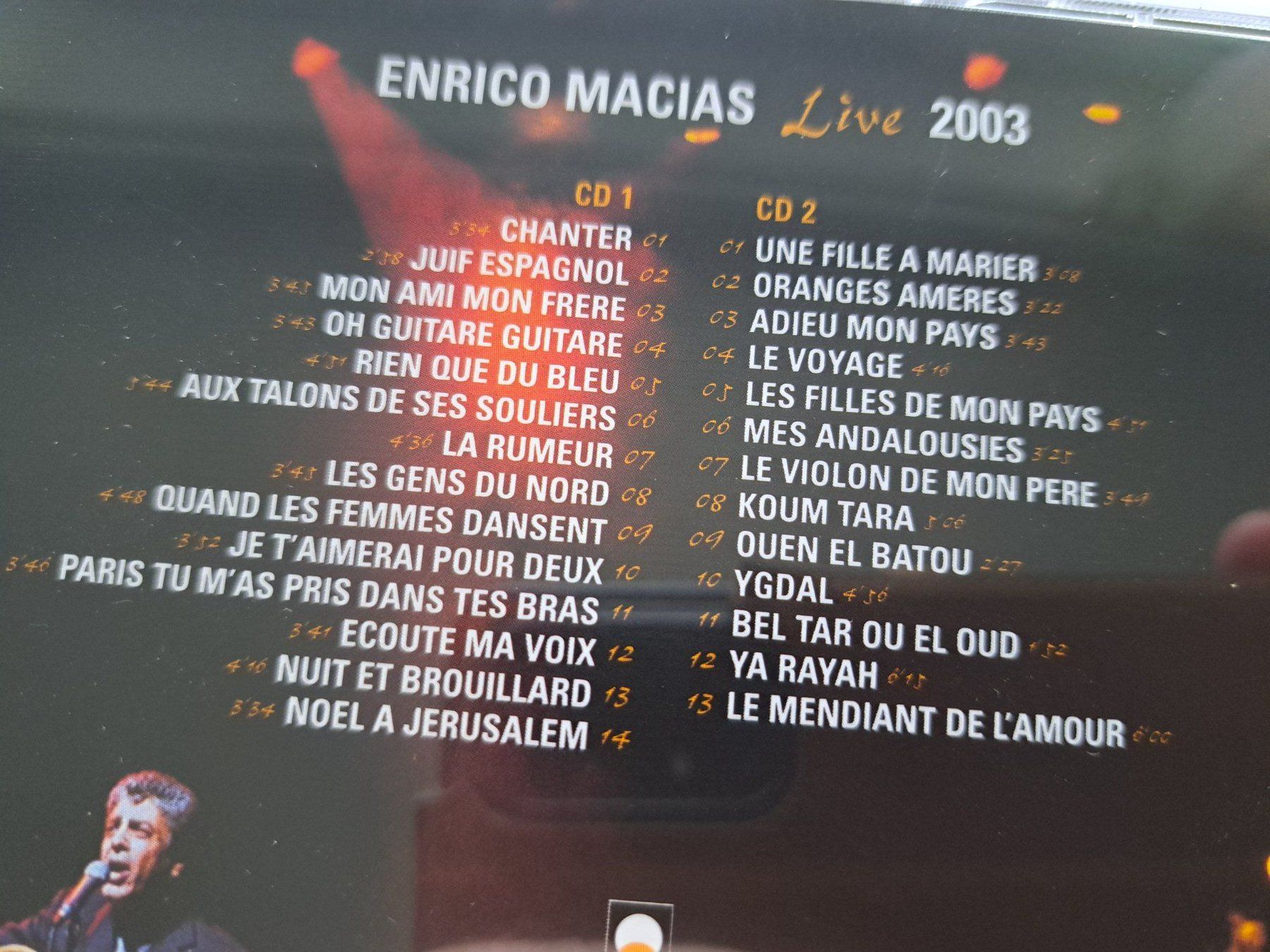 CD: Cd Enrico Macias - Live 2003 – Usato da Pully venduto da bro_n52j 2