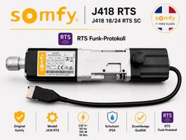 Somfy J418 RTS J418 18/24 RTS SC Storen Motor Neuware