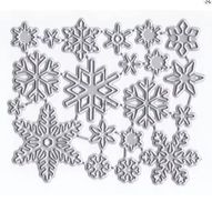 Neues Stanzschablonen-Set viele verschiedene Schneeflocken