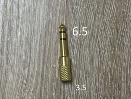 Adaptateur audio jack 6,5 mm vers 3,5 mm