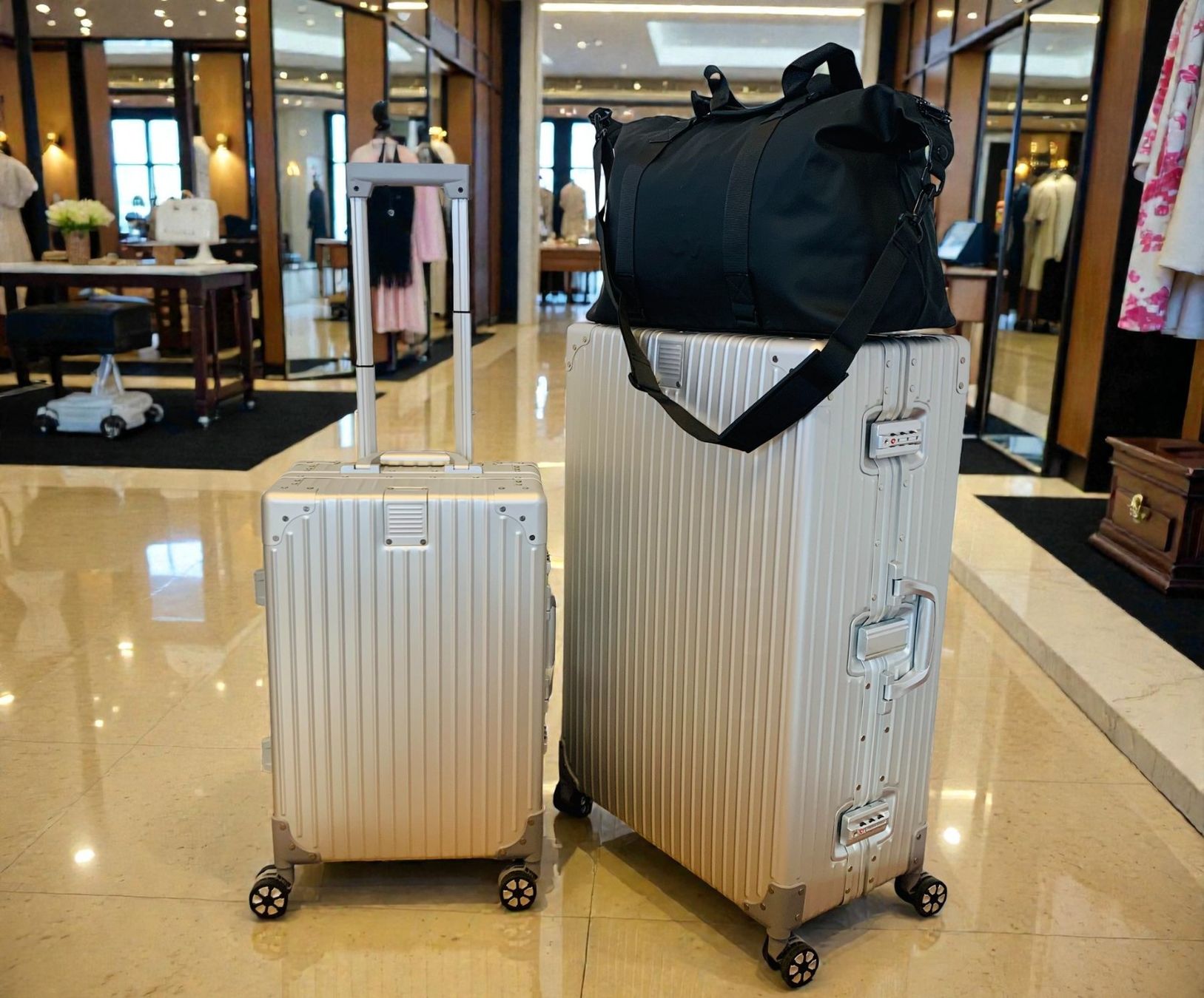 Valigie: 3er SET 100% Aluminium Reisekoffer Koffer Bundle NEU – Nuovo e nell'imballaggio originale da Bergdietikon venduto da shopAgent