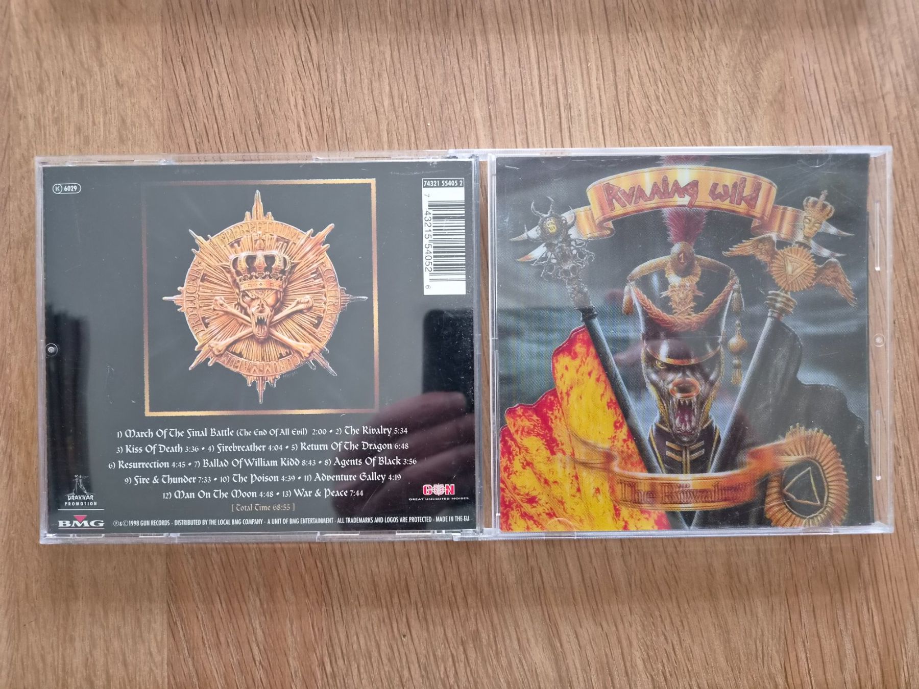 CD: CD Running Wild - The Rivalery, 1998 – Usato da Nebikon venduto da Harley-Davidson01