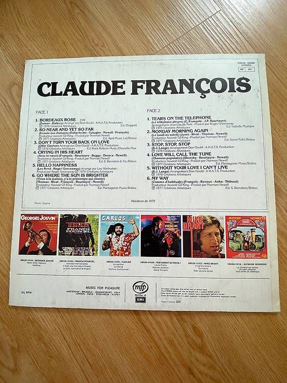Dischi in vinile: Vinyle Claude François – Usato da Buttes venduto da ste_29gf 1