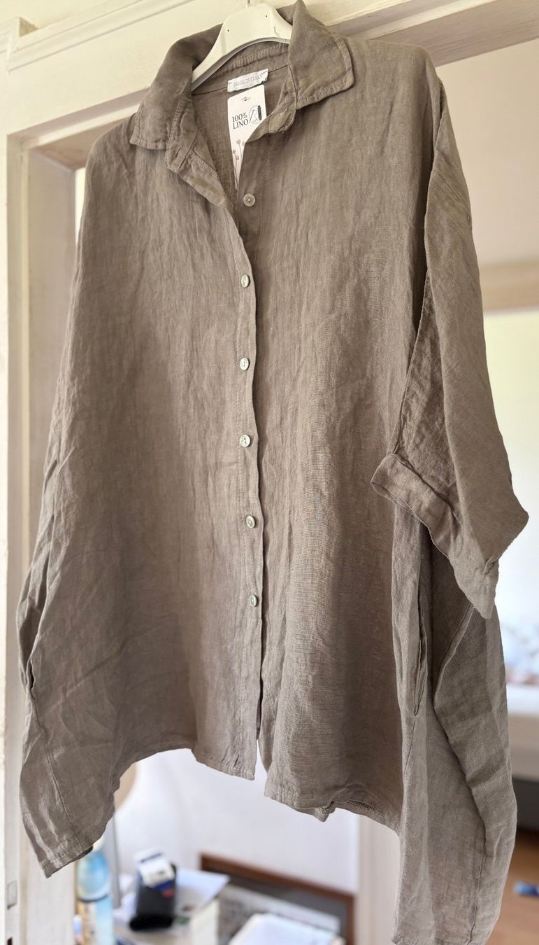Camicette: OVERSIZE CHEMISE EN LIN! M – Nuovo e nell'imballaggio originale da Locarno venduto da NicoNion 2