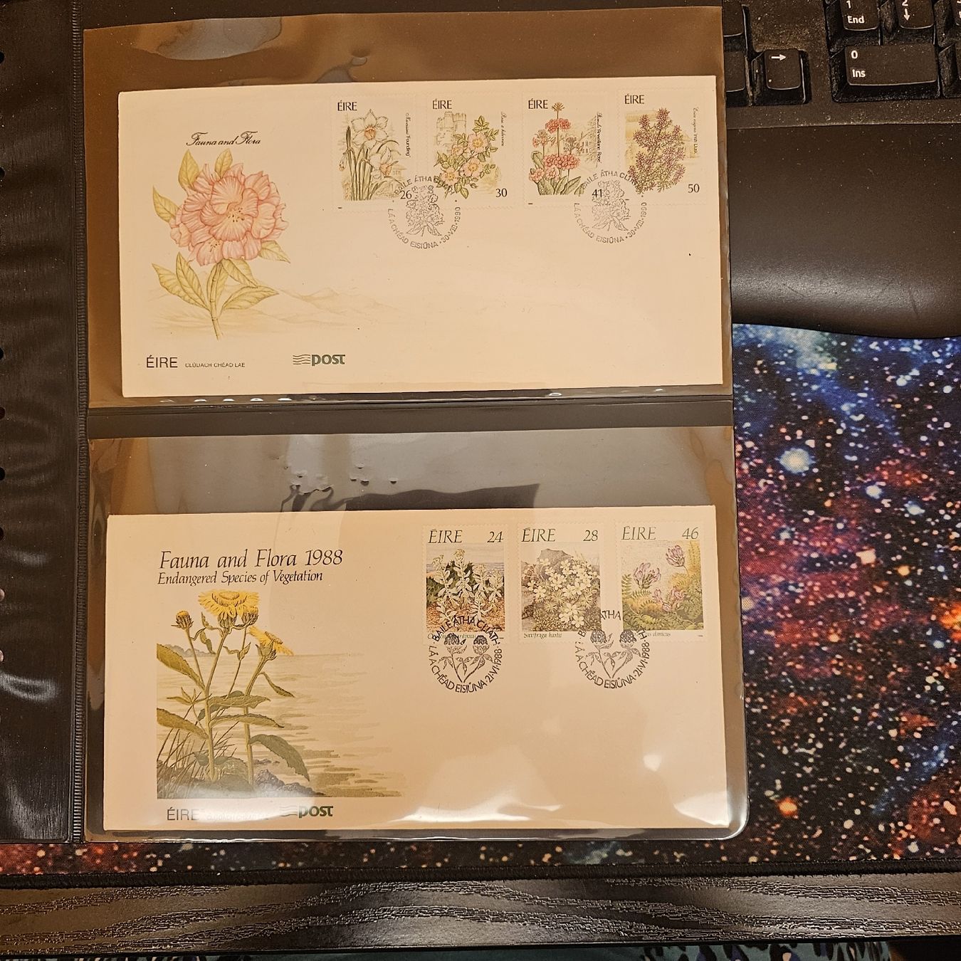 Alle Briefmarken: IRLAND FDC FLORA 2 BELEGE – Gebraucht aus Dintikon von bonita099