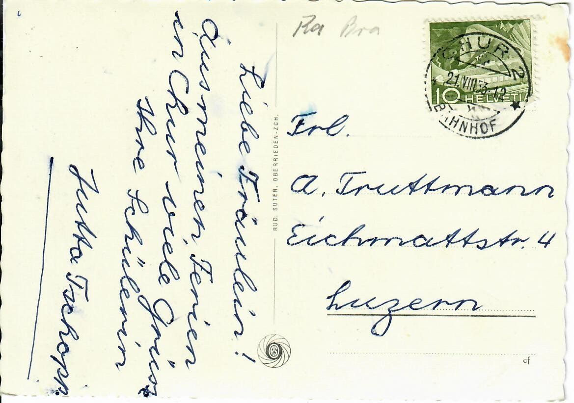 Cartoline postali: Chur – Usato da Hochdorf venduto da Ziegel-16 1