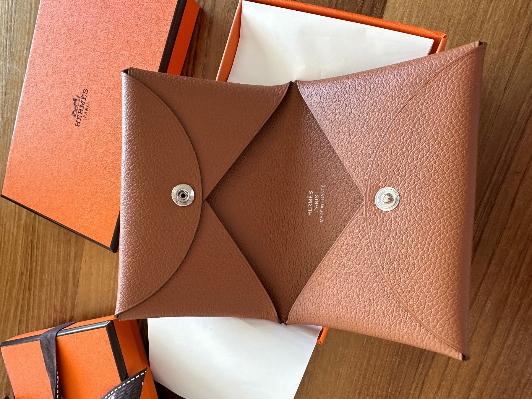 Hermès Portamonete: Hermes calvi in gold – Nuovo e nell'imballaggio originale da Kilchberg ZH venduto da cruella 2