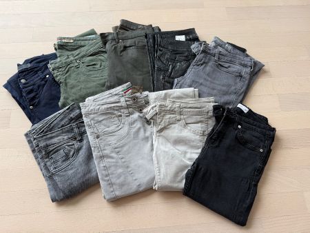 9 Jeans-Mix für Damen, verschiedene Farben, Top Zustand!