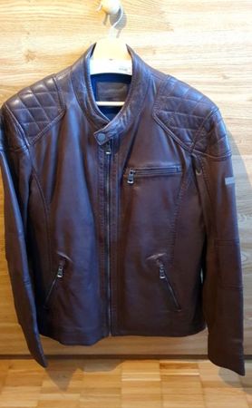 Ross & Cole Lederjacke braun Grösse 52
