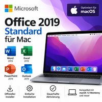 Microsoft Office 2019 Standard  für Mac Vollversion MacOS