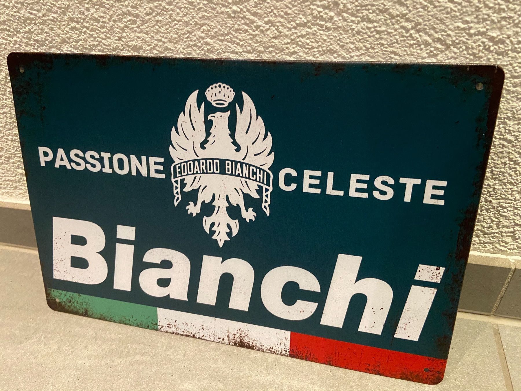 Insegne: EDOARDO BIANCHI Tafel EinzigartigNeu – Nuovo e nell'imballaggio originale da Seon venduto da Aaargauer01 9