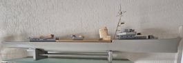 Modellrumpf und Teile zu Zerstörer/Marineschiff
