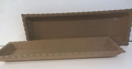 2 Stk. Tablett 39 x 13 x 3.5 cm