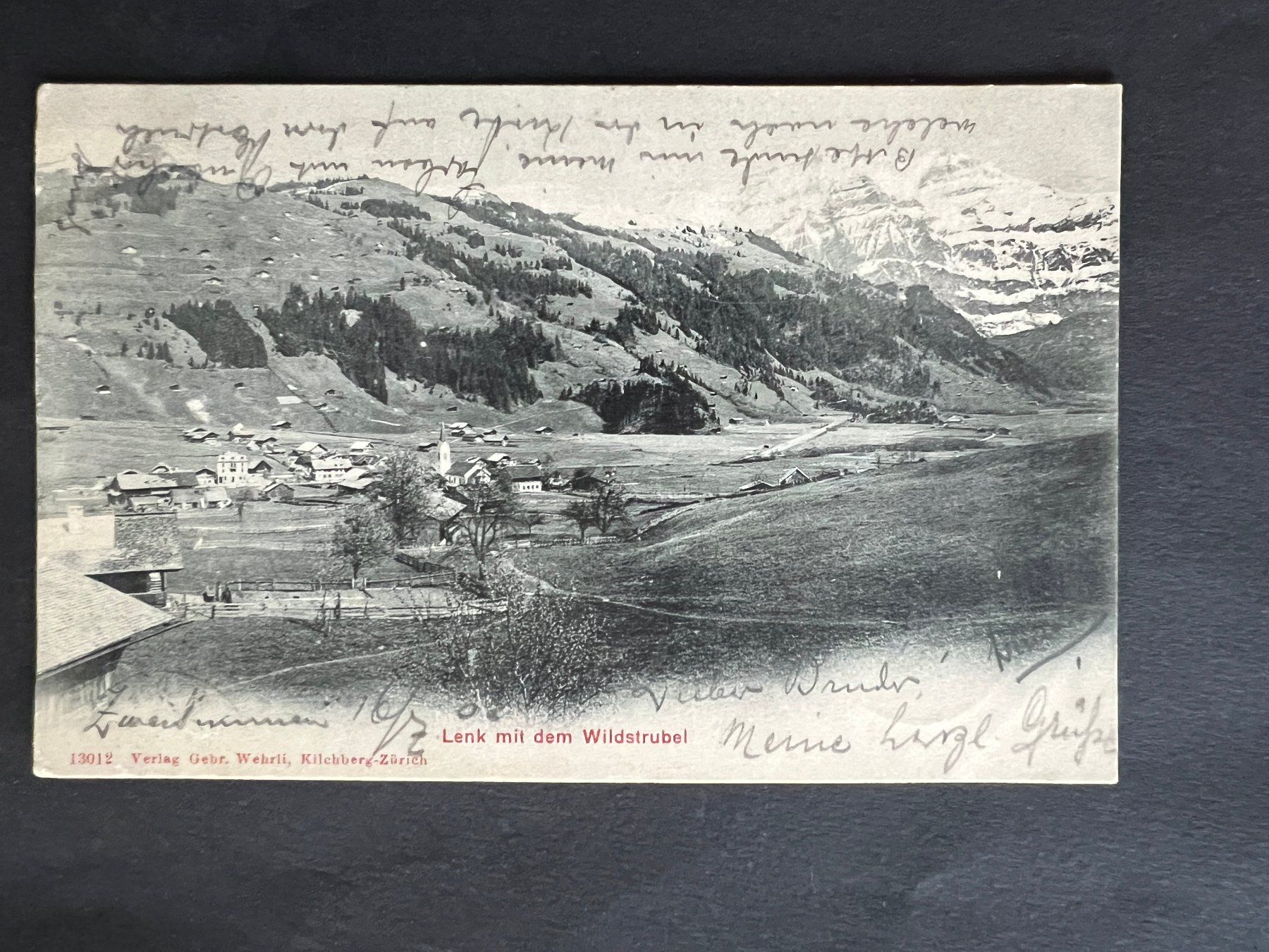 Cartes postales: AK 1903 Lenk mit Wildstrubel (V726) – D'occasion à Hinwil par Sidi4