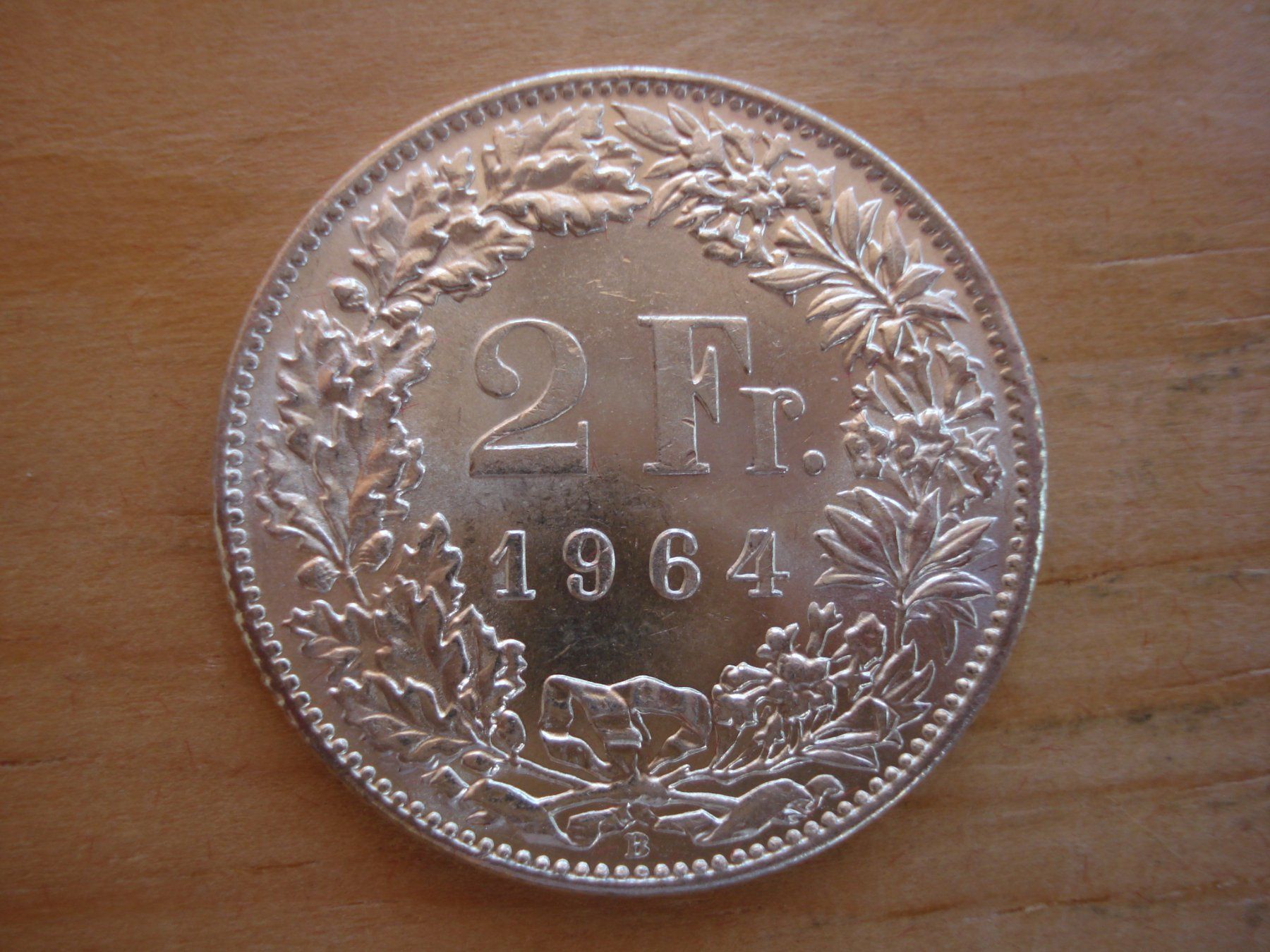 Tutti le monete: (C1) 2 Franken 1964 STGL – Usato da Erlach venduto da Net-Coins