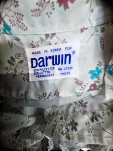 Camicette: Darwin Blumen-Button-Down-Hemd - Weiß mit rosa und blauen – Nuovo (secondo la descrizione) da Zug venduto da vinokilo 4
